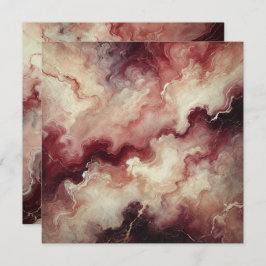 Skrapbok för utskriven automatisk marble Harvest V Inbjudningar