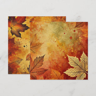 Skrapbok för utskrivet Fall Foliage Distress Bläck Inbjudningar