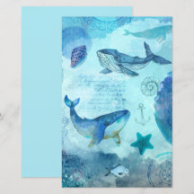 Skrapbok för vintage av ljusblå havets livstid