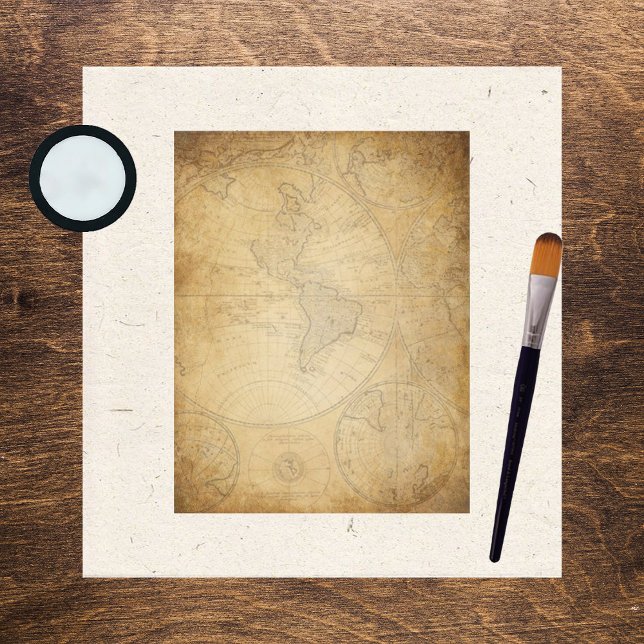 Skrapbok för vintage Karta Papper (Skapare uppladdad)