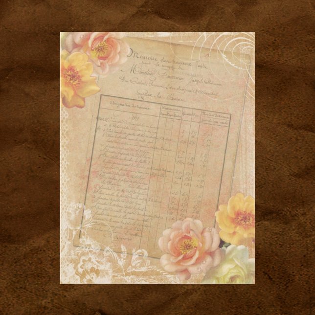 Skrapbok för vintage Shabby chic Papper (Skapare uppladdad)