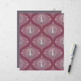 Skrapbok från Rosa Snögubbe Mandala Ogee