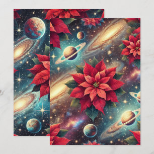 Skrapbok i Mönster i Celestial Poinsettia Inbjudningar