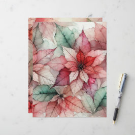 Skrapbok om vattenfärgen Stil Alcohol Bläck Poinse