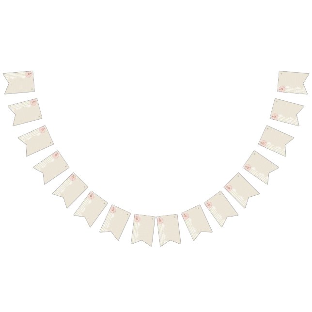 Skrapbok Papper Beige Vimplar (Alla)