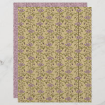 Skrapbok Papper för Art nouveau Blommigt