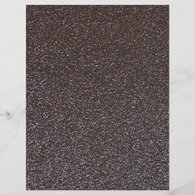 Skrapbok Papper för Black Glitter Struktur (Framsida)