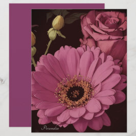 Skrapbok Papper för Magenta Rosa ros Blommor