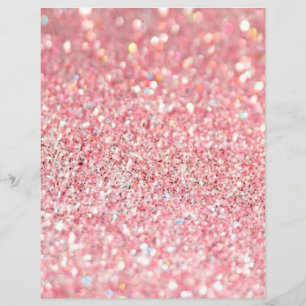 Skrapbok Papper för rosa och Guld Glitter Struktur