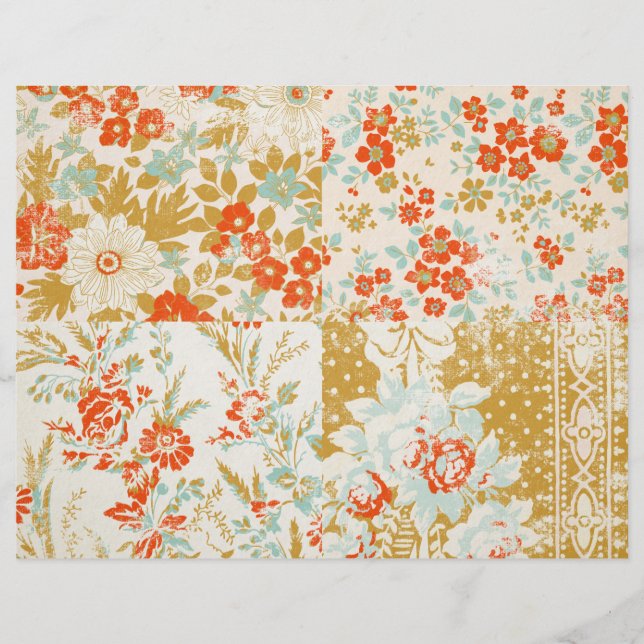 Skrapbok Papper för skräppost av Blommigt Journal (Framsida)