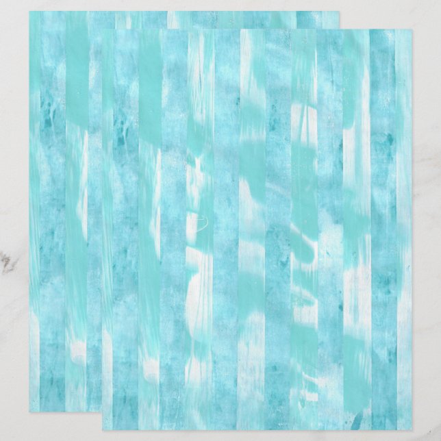 Skrapbok Papper med variegerad Rand-sköldpadda (Fram/baksida)