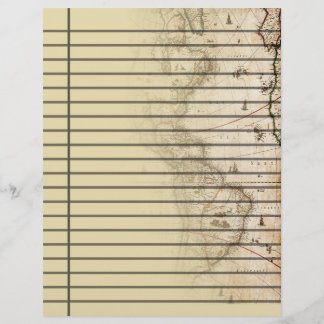 Skrapbok Papper med vintage Karta