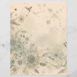 Skrapbok papper vintage för skräppost journal