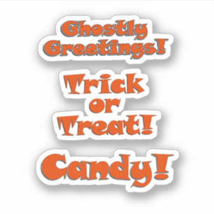 Skräpbok Trick or Treat Halloween Klistermärken