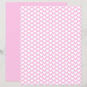 skrapboken för Cute Hearts Mönstren Rosa Papper