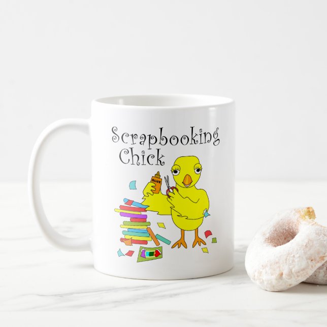 Skrapbokning av Chick Kaffemugg (Med munk)