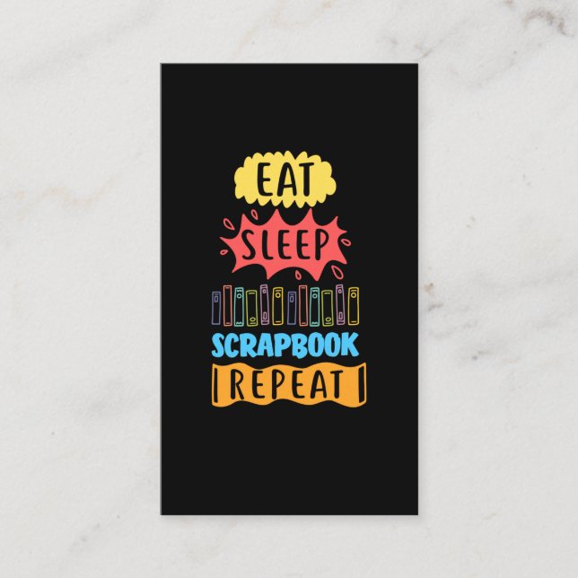 Skrapbokning av Humor-nuny Crafty-skräp Bok Älskar Visitkort (Framsida)