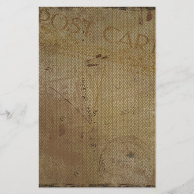 Skrapbokning av Journal i bakgrunden till vykort f Brevpapper (Framsida)