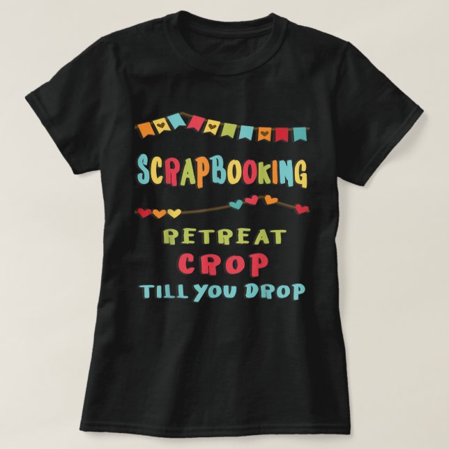 Skrapbokning Ljuny Say Skörd Scrapbook Fläkt Winte T Shirt (Design framsida)