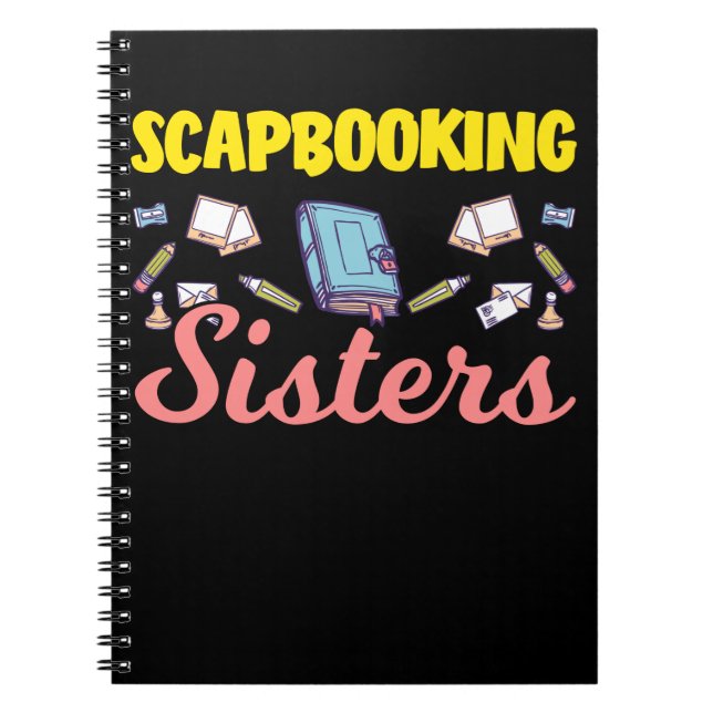 Skrapbokning Syster Hobby Bok Crawing Friends Anteckningsbok (Framsidan)