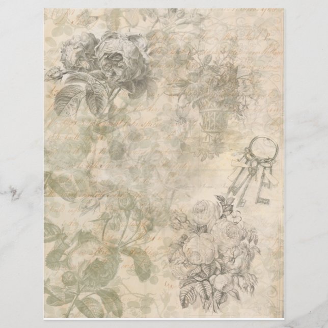 Skrapbokningsskräppost för pappra lakan (Framsida)