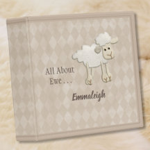 Skrapboksalbum i baby | Cute Lamb