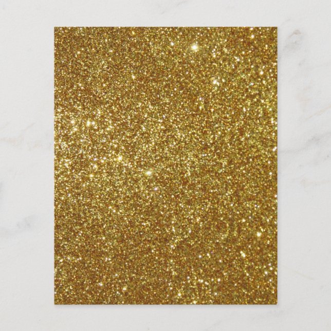 Skrapboksbakgrund guld glitter papper (Framsida)