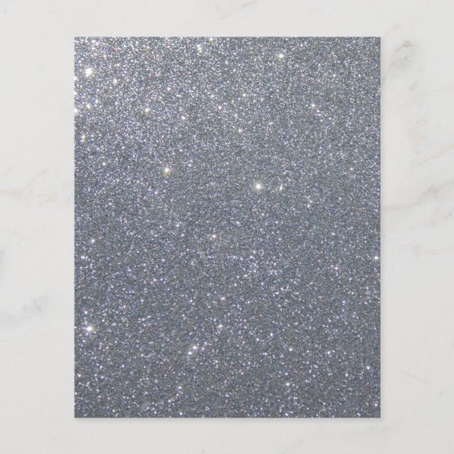 Skrapboksbakgrund silver glitter papper (Framsida)