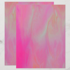 Skrapbokspapper med rosa himmel, dubbelsidig sida