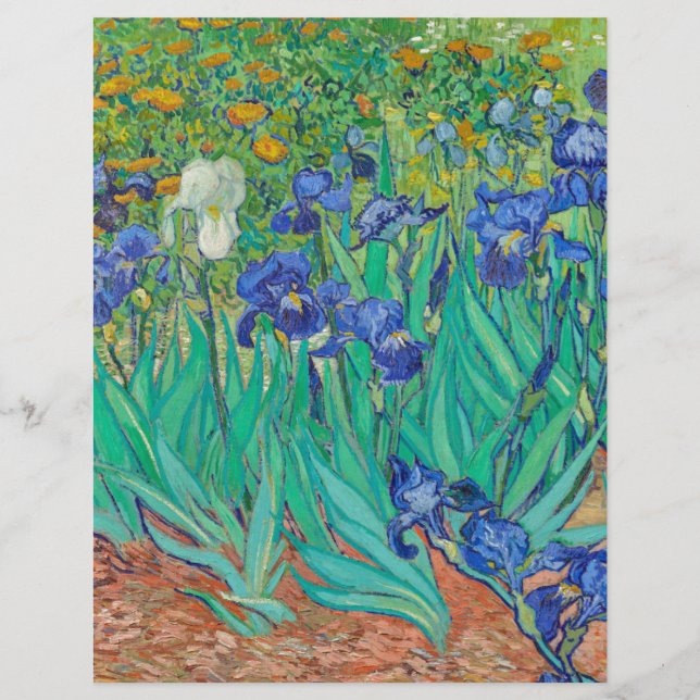 SKRAPBOKSPAPPER : VAN GOGH : IRISES  : 1889 (Framsida)