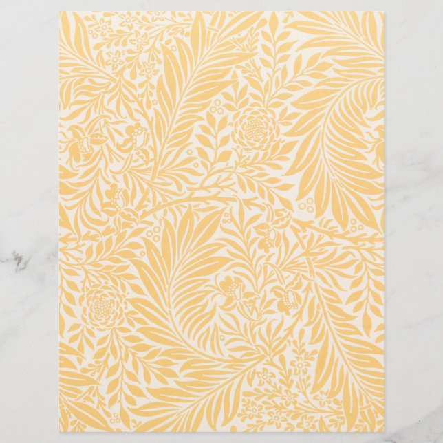 SKRAPBOKSPAPPER : WILLIAM MORRIS : LARKSPUR (Framsida)