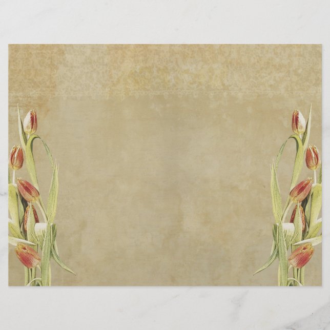 Skrapbokssida för vintage Journal (Framsida)