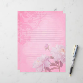 Skrapbokssida med rosa journal