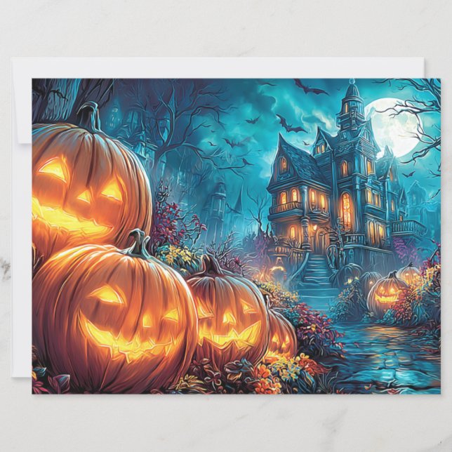 Skrapbook Gothic Haunted House Jack-O-Lanternor (Framsida)