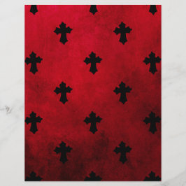 Skrapbook med tunt, rött och svart Kor Papper