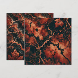 Skrapbook med utskrivbara automatiska Löv av Marbl Inbjudningar