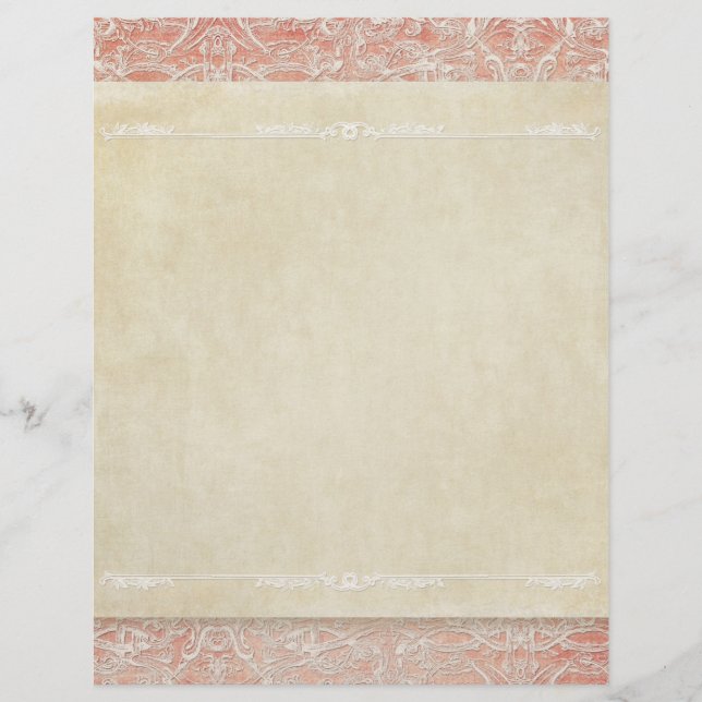 Skrapbook Pages Vintage Fransk Recue Snöre Reklamblad (Framsidan)