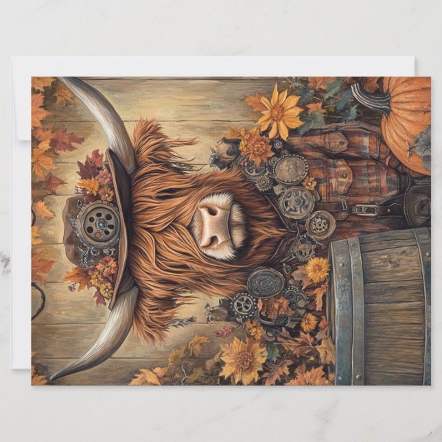 Skrapbook Papper Whimsical Highland Halloween Deco (Framsida)