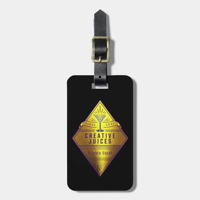 Skrapbooker Diamond "Kreativ Juices" Bagagebricka (Vertikal Framsida)