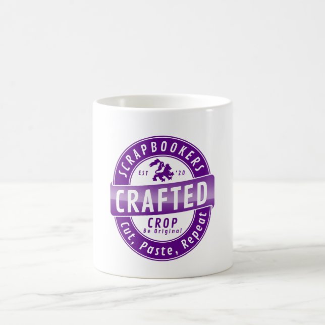 "Skrapbookers - Klipp ut, Klistra in och upprepa" Kaffemugg (Center)