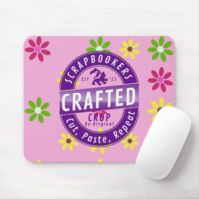 Skrapbookers - Klipp ut, Klistra in och upprepa Musmatta (Med mus)