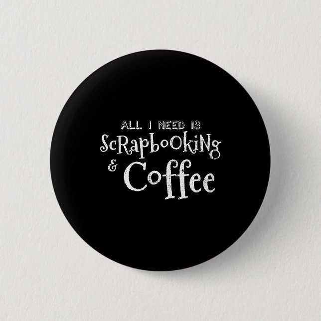 Skrapbooking Coffee Vintage Knapp (Framsida)