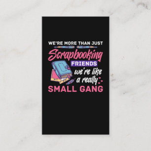 Skrapbooking Friends Bok Crawing Hobby Visitkort