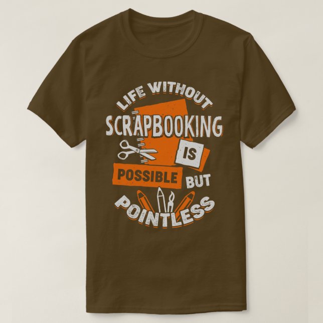 Skrapbooking Hob T Shirt (Design framsida)