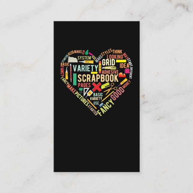 Skrapbooking Hobby Hobby Visitkort (Framsida)