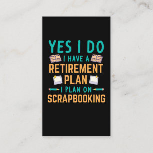 Skrapbooking Pension Bok Crawing Hobby Visitkort