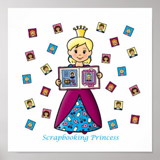 Skrapbooking Princess Poster