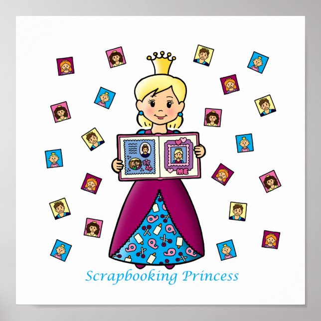 Skrapbooking Princess Poster (Framsidan)