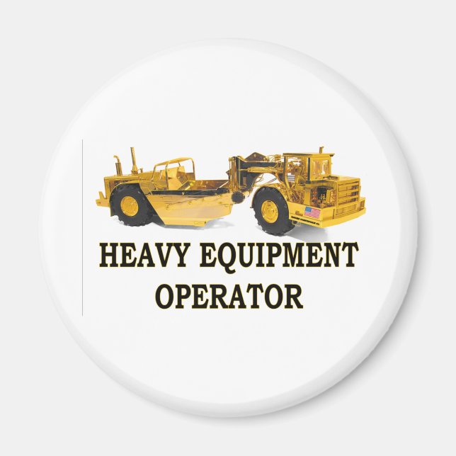 SKRAPER EARTH MOVER MAGNET (Framsidan)