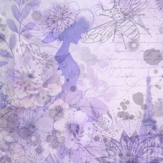 Skräpjournal ephemera vintage scrapbookpapper (Decoupage Junk Journal Scrapbook Paper)